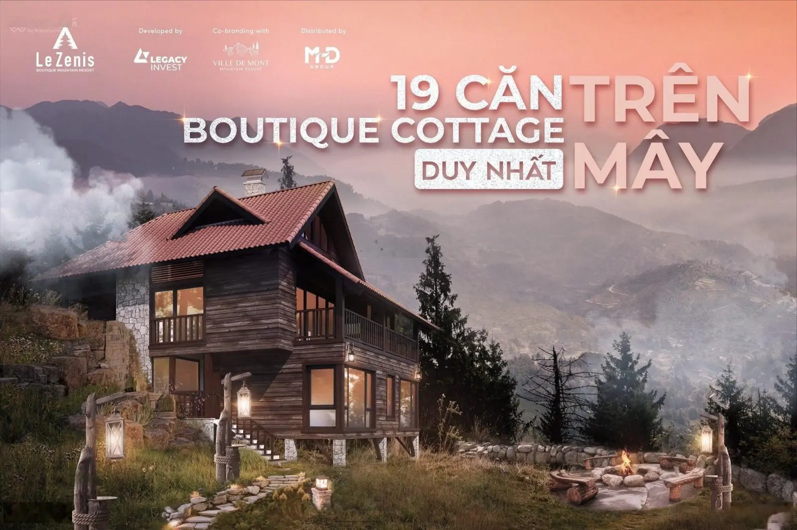 Le Zenis Boutique Moutain - Chỉ 19 căn biệt thự Sổ đỏ lâu dài - chuẩn gu các triệu phú tri thức