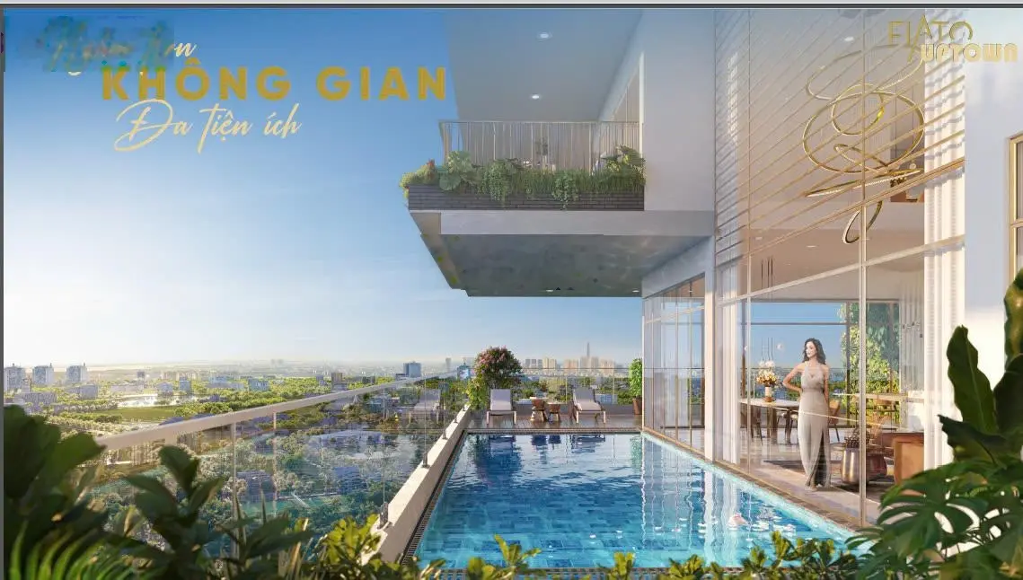 Penhouse 217m2 - thông 2 tầng 6,5m-hồ bơi riêng - tặng chỗ oto free 10 năm - tặng 100tr+10 chỉ vàng