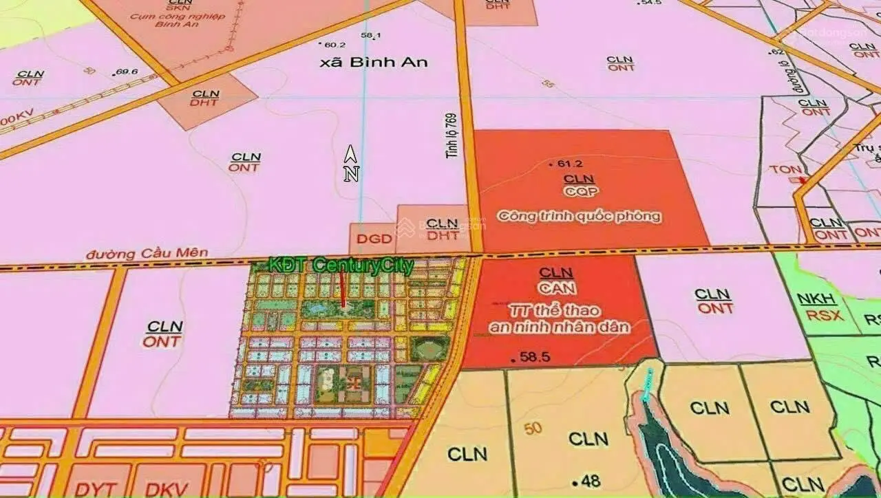 Đất ngộp mặt tiền đường DT 769 . Sân bay Long Thành . 100m2 1ty5 bao phí sang nhượng