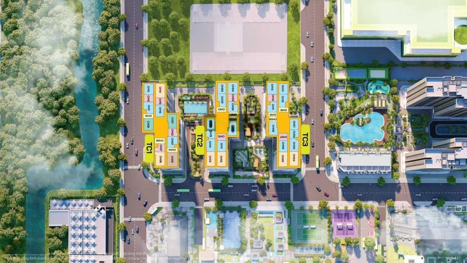Bán căn 3 ngủ - 80m2 thông thuỷ toà TC2 dự án cao cấp The Canopy - Smart city