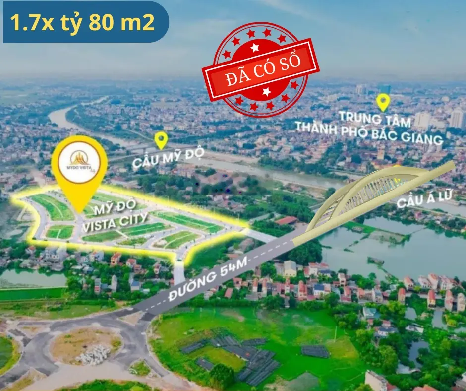 Chính chủ nhượng lại lô đất 80m2 giá 1.85 tỷ. Đã có sổ