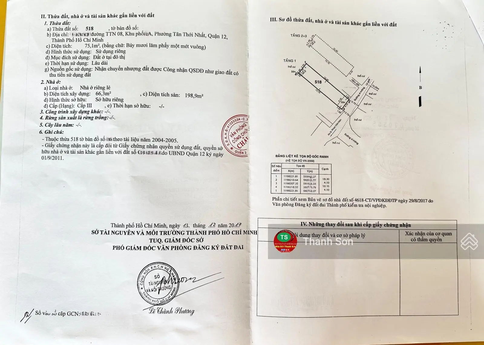 Bán nhà trệt 2 lầu SHR. Đường Tân Thới Nhất 08