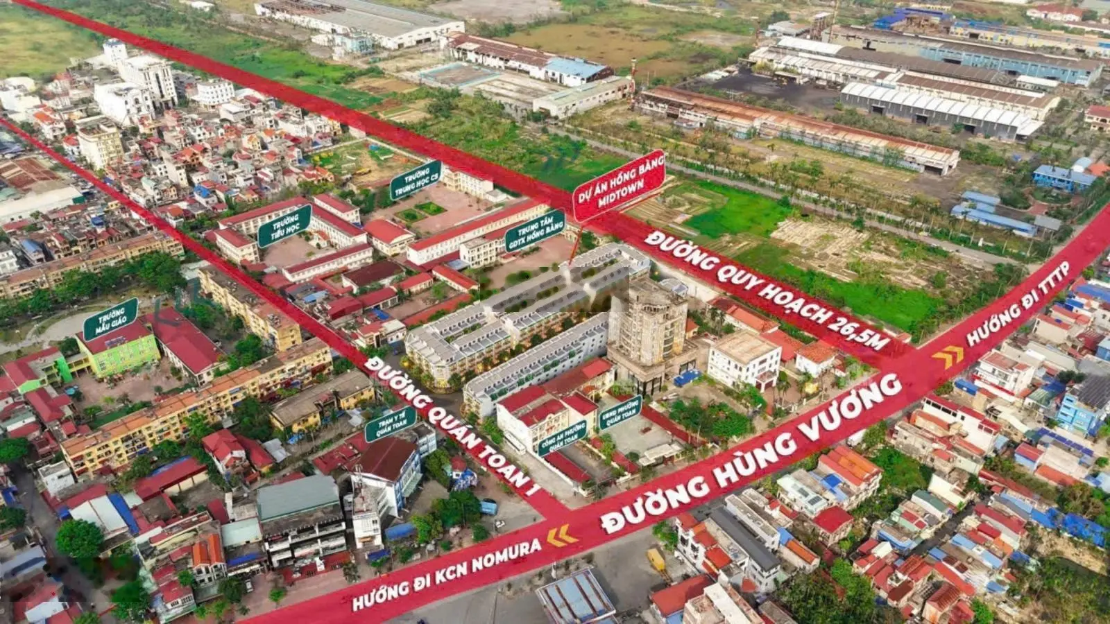 Shophouse 5 tầng lô góc view trường học vỉa hè rộng 10m kinh doanh được tại Quán Toan, Hồng Bàng