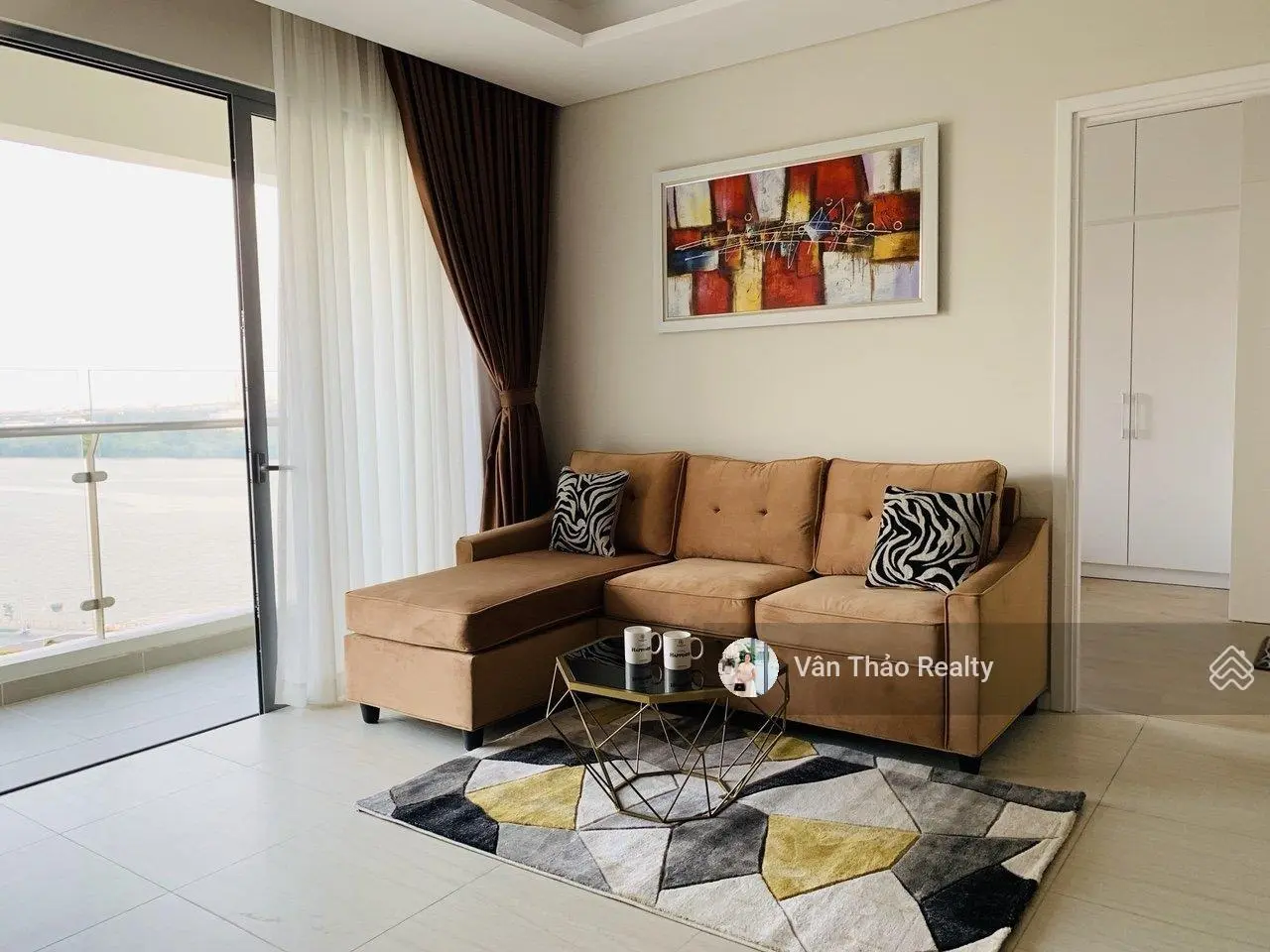 (D. Tích lớn nhất - Giá tốt nhất) Bán căn hộ 2PN Đảo Kim Cương Quận 2 - view sông Sài Gòn góc rộng