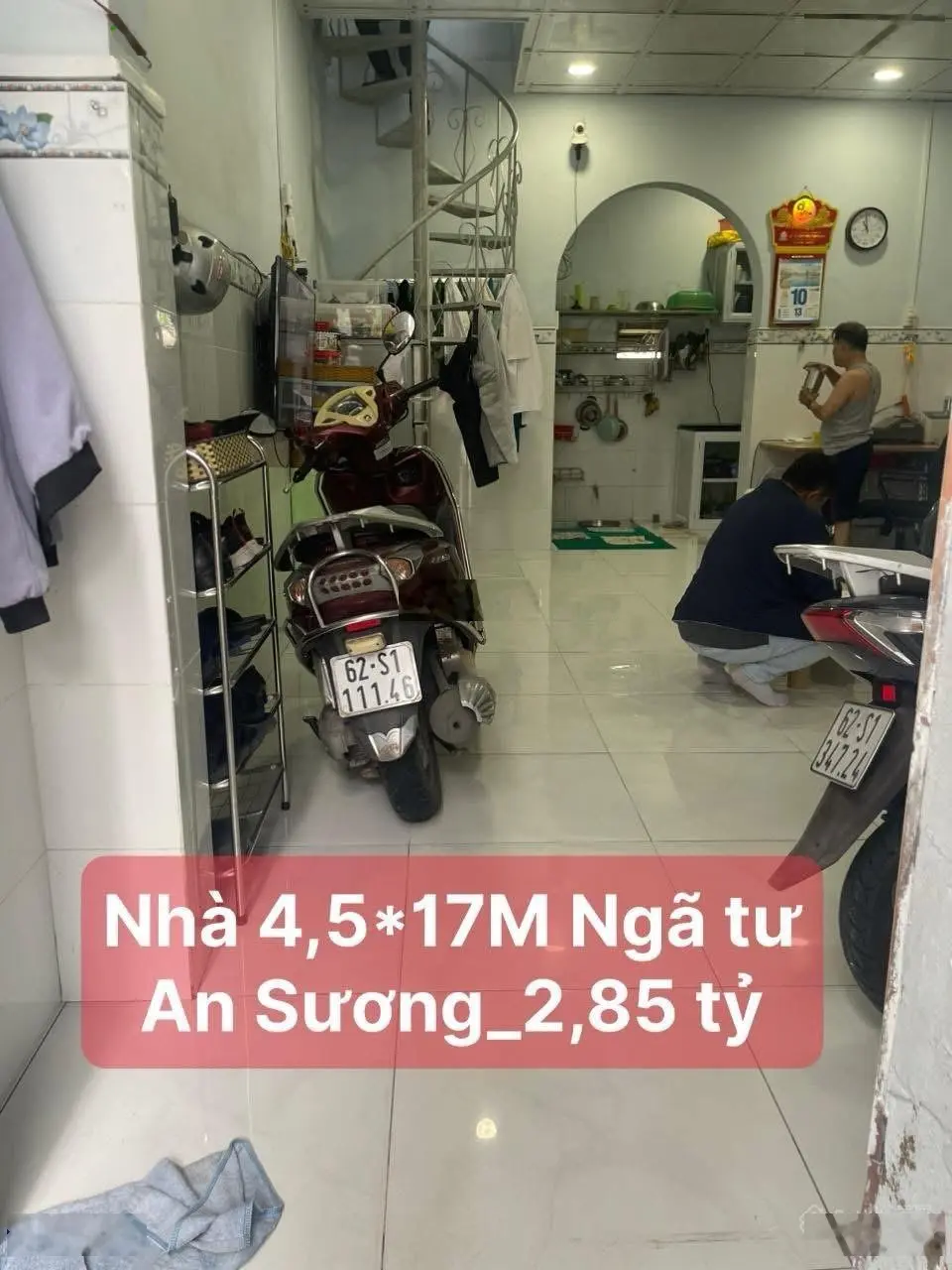 Bán nhà 4m5x17m, gần ngã tư An Sương, 1 lững, giá: 2ty850tr, Trường Chinh, Tân Hưng Thuận, Q12