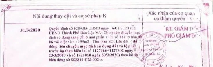 Bán lô đất mặt tiền đường Phùng Hưng, P Lộc Tiến 205m2 full thổ cư