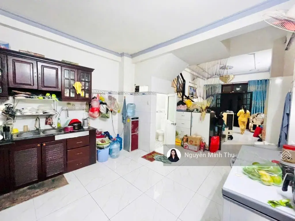 Hẻm xe hơi thông, 60m2, 4 tầng đúc btct, 4 ngủ ngay nguyễn văn khối