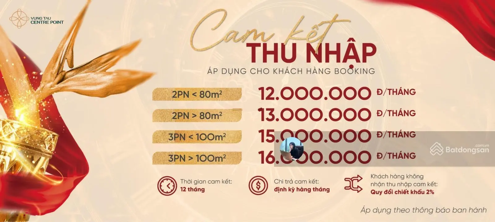 Căn hộ cao cấp Vũng Tàu ck 19% dành cho 50 KH đầu tiên, cam kết cho thuê 16tr/tháng, full nội thất