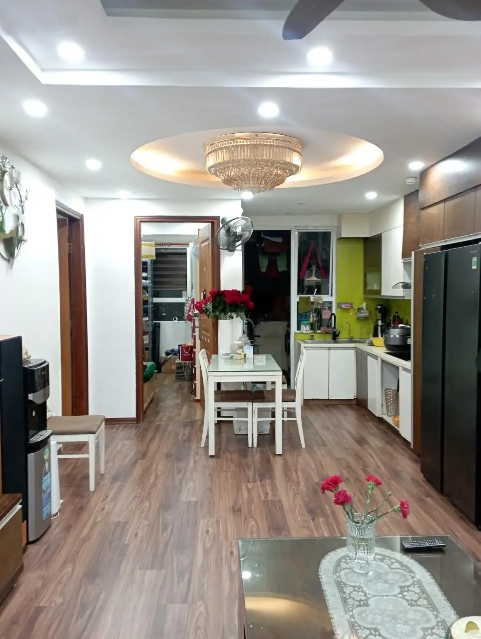 Bán căn hộ CT2-C14 Bắc Hà, 70m2 (thiết kế 2PN 2VS) cửa vào Tây, nội thất sẵn, nhà sẵn sổ và lôt xe