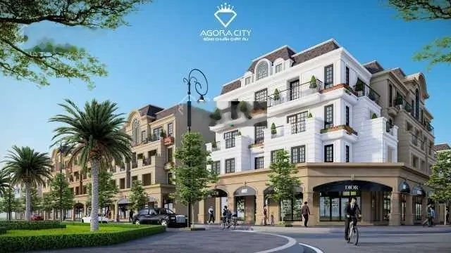 5 suất ưu đãi nội bộ các lô góc mặt tiền đường rộng lớn 16m tại nền shophouse Agora City. Giá gốc