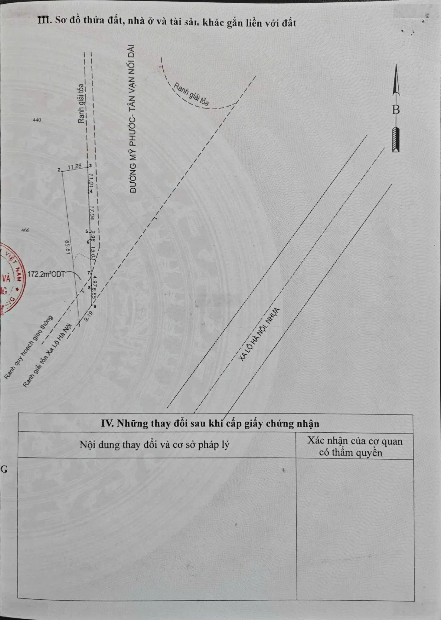 Đất mặt tiền góc đường Mỹ Phước Tân vạn - Xa Lộ Hà Nội. Trên đất có cho thuê 24tr/tháng.
