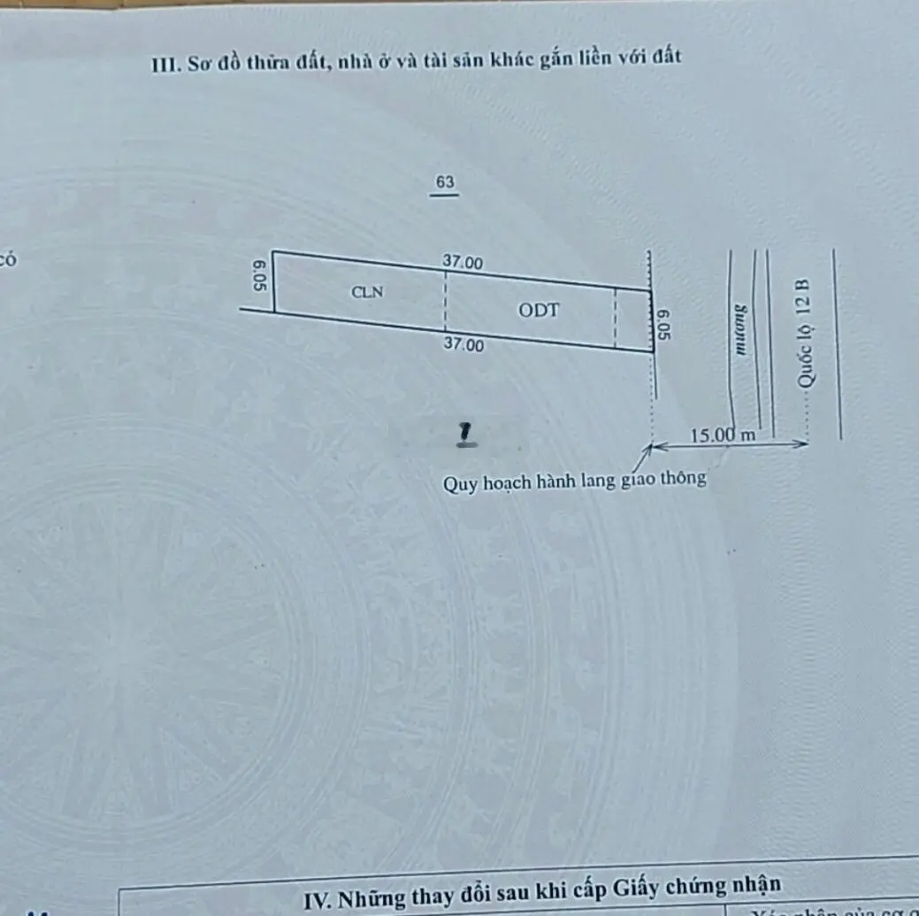 Bán nhanh lô đất MD Quốc lộ 12B TT Ba Hàng Đồi - Lạc Thuỷ HB dt 222m2 đẹp tiện ở và kinh doanh