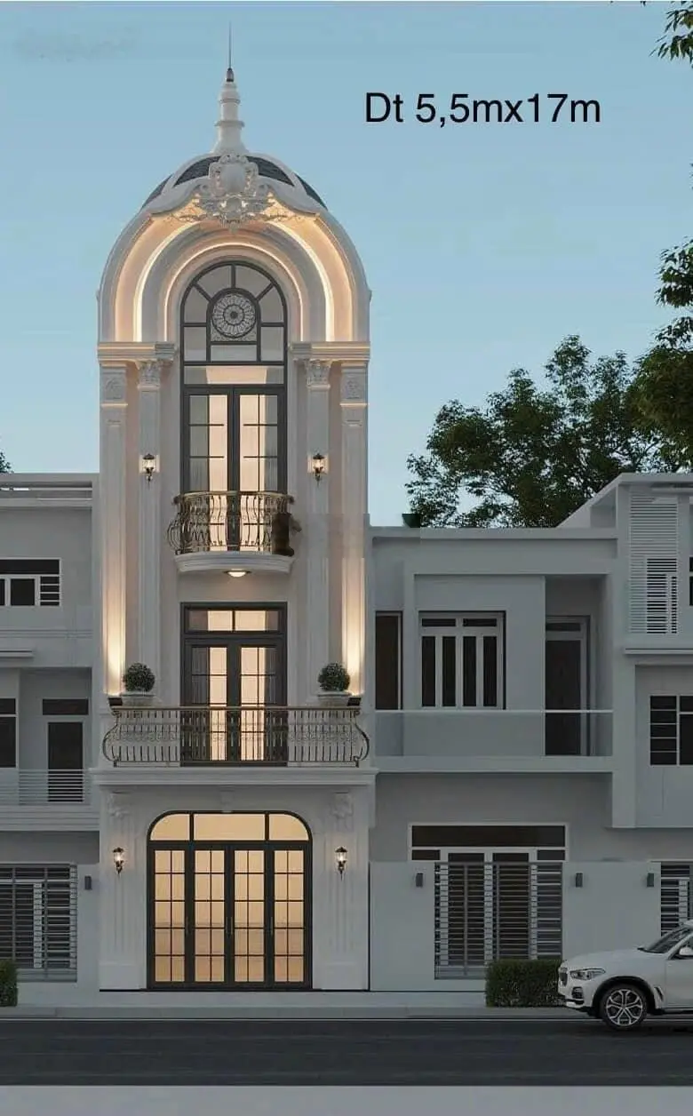 Bán nhà riêng mới xây gần chợ Hóa An 1T + 2L. DT: 5,5x16,3m = 90m2. DT sàn 270m2. Giá 4tỷ6 TL