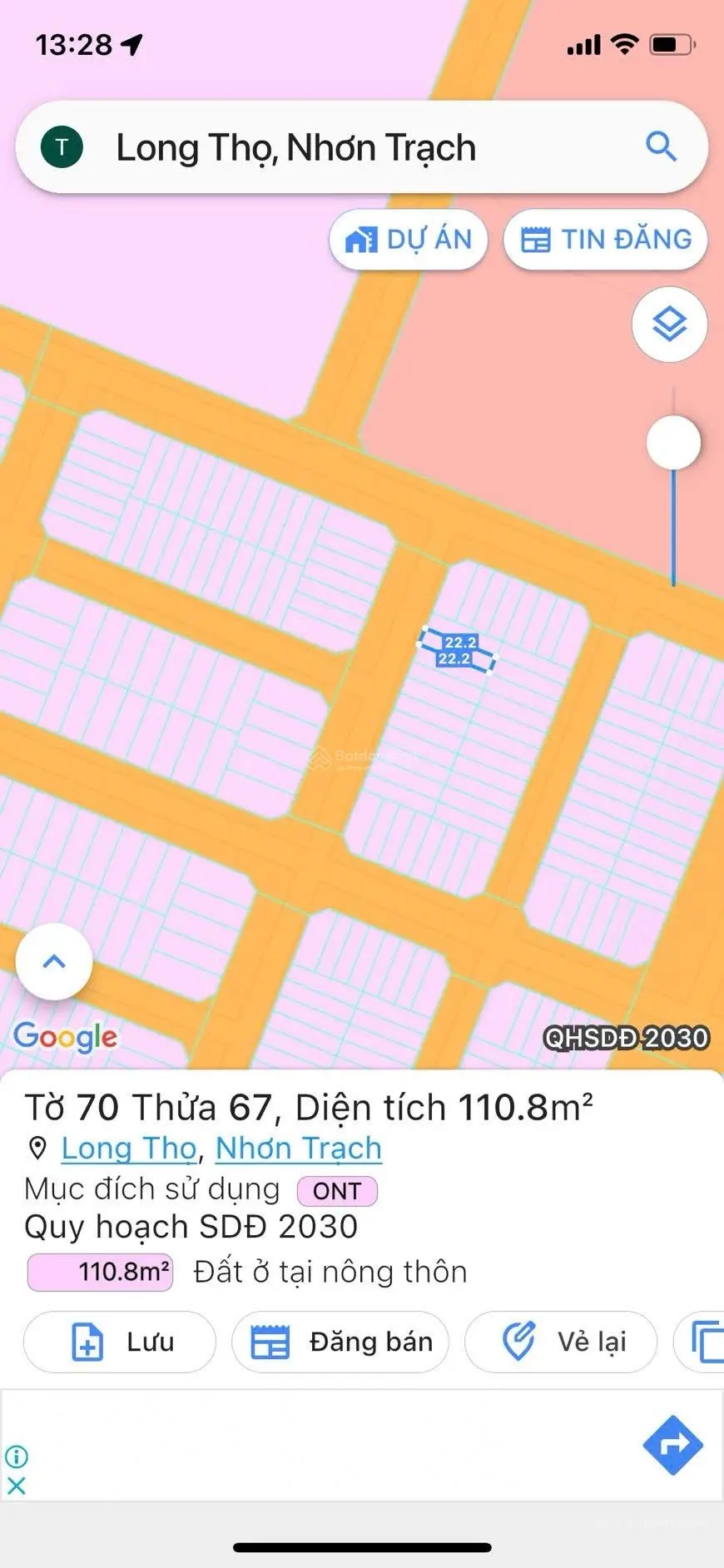 BÁN ĐẤT NỀN DỰ ÁN XDHN NHƠN TRẠCH, ĐỒNG NAI