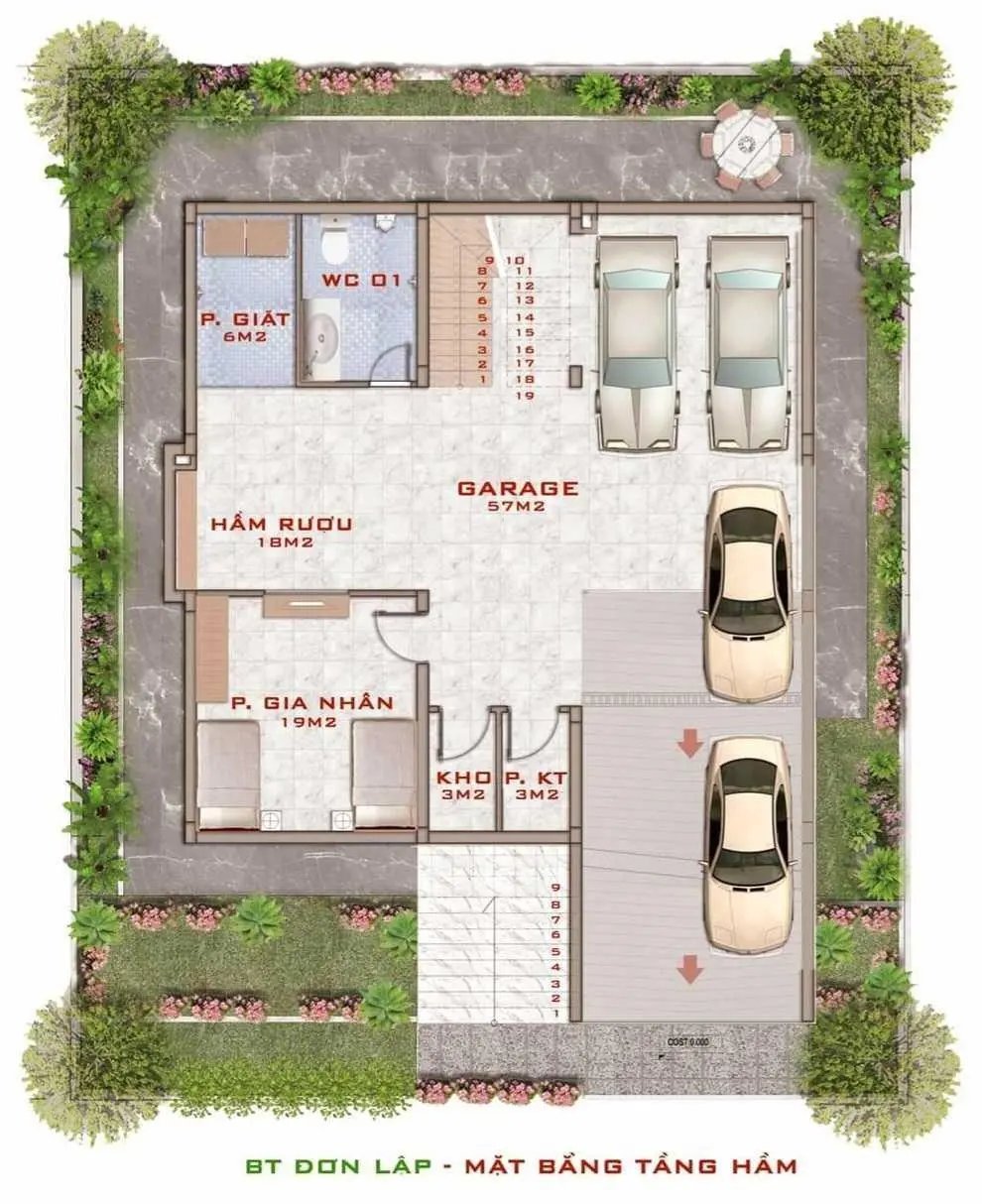 Bán biệt thự Khai Sơn Hill 318m2, hướng Đông Bắc, siêu vip. LH: 0989386638