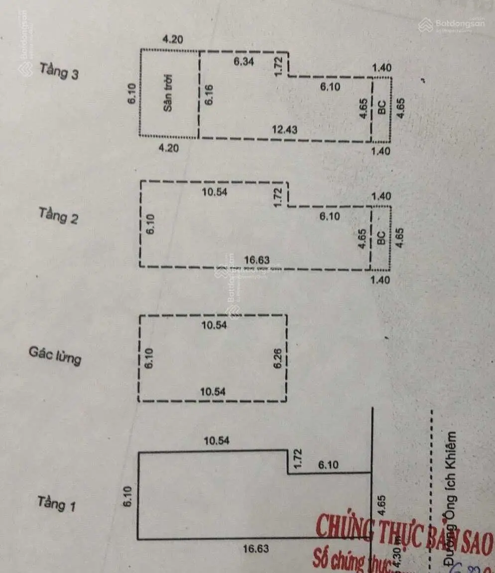 Nhà Ông Ích Khiêm, chính chủ xây 4.5 tầng. DT gần 94m2