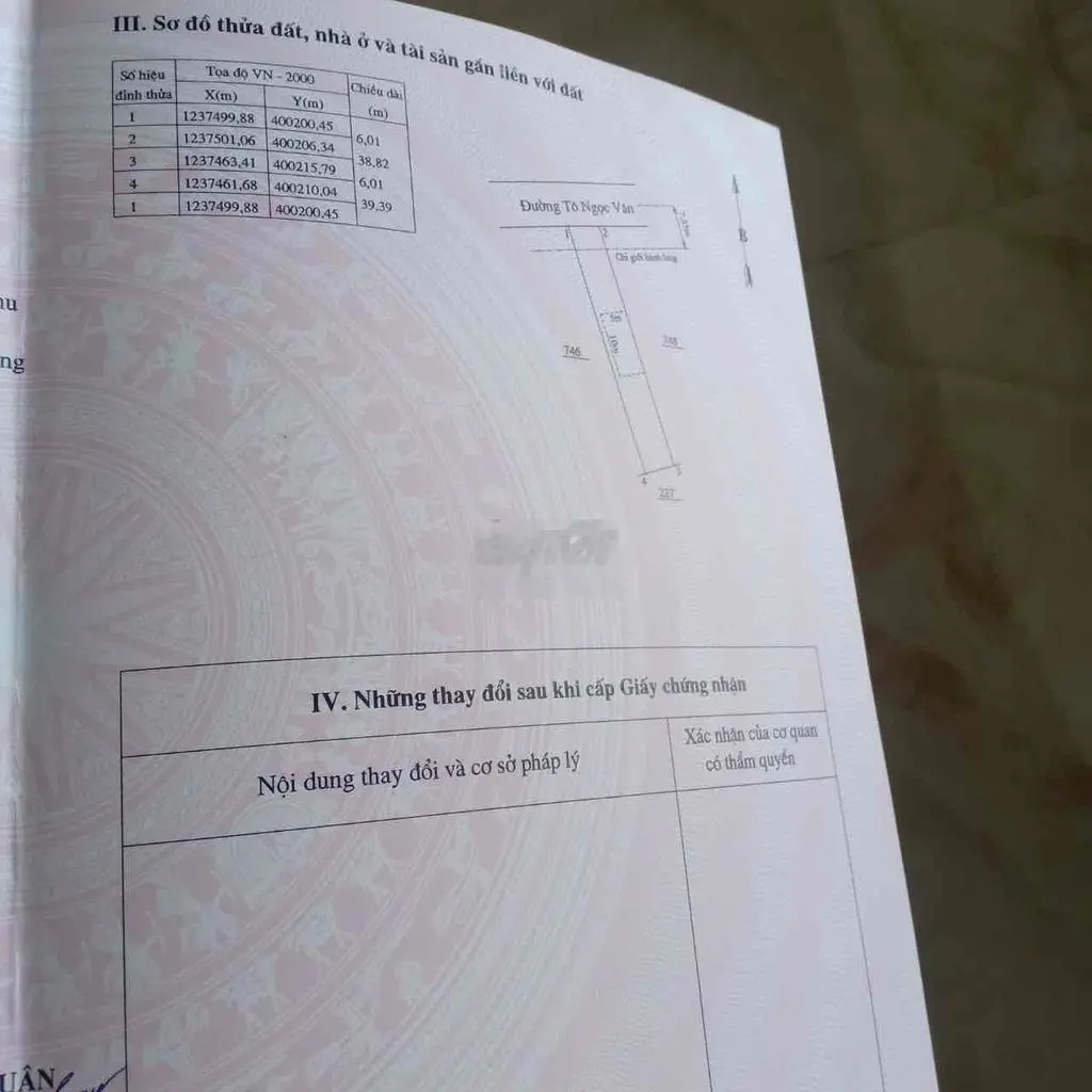 Đất thổ cư giá đẹp