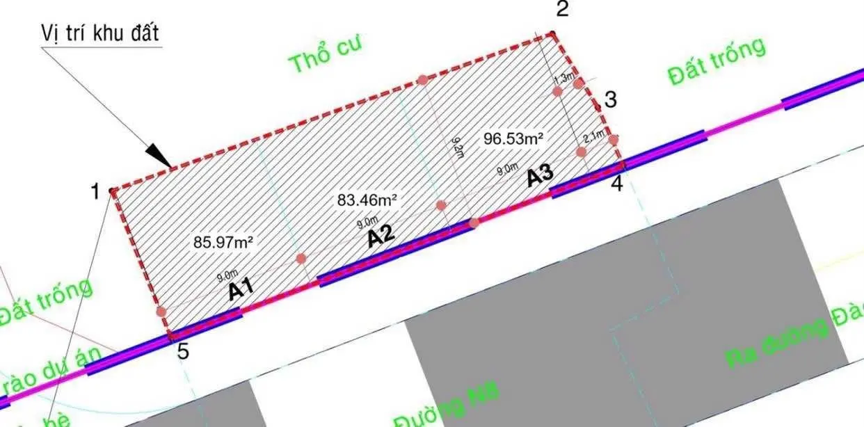 Bán đất 21,29 tỷ, diện tích 266,1m2 tại Đường Đào Trí, Phường Phú Thuận. Sổ hồng riêng