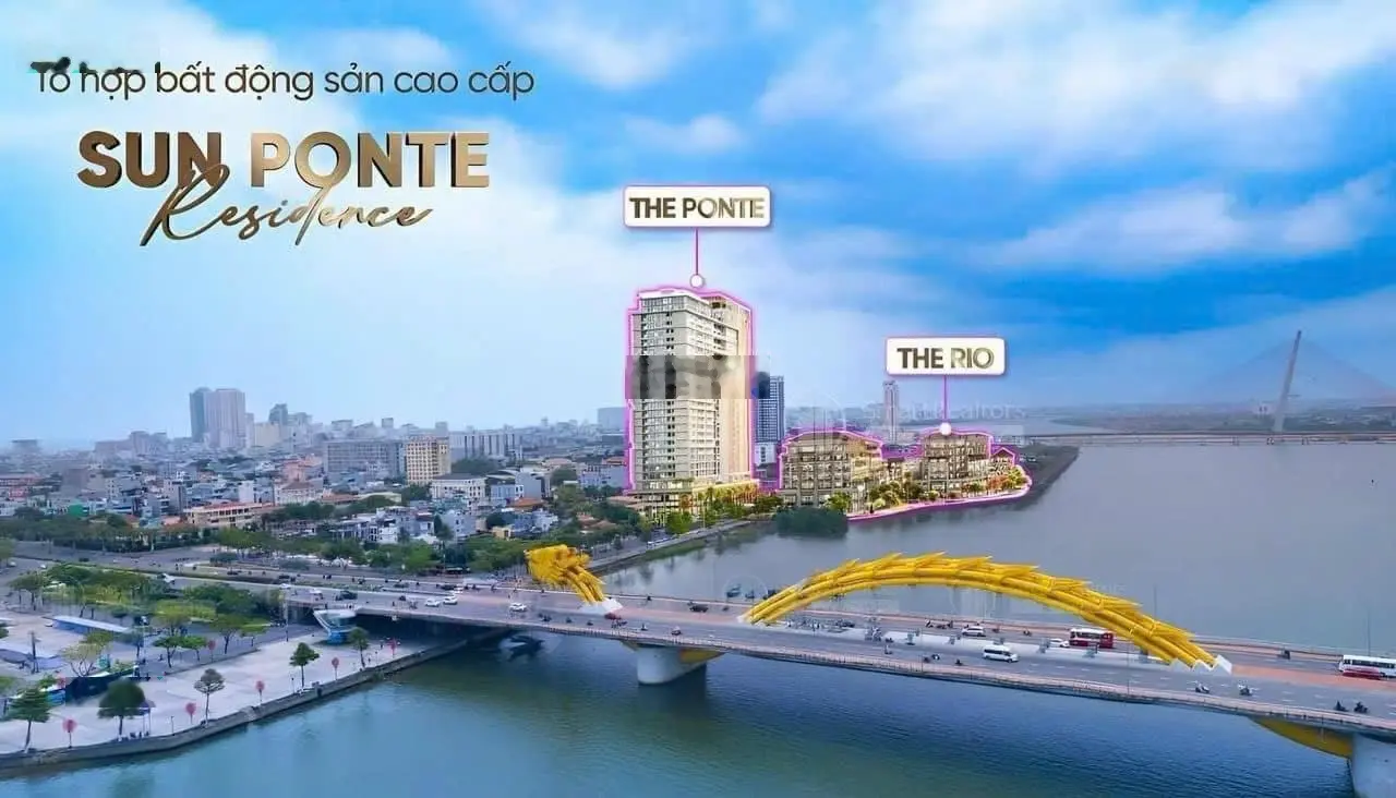 Bán căn hộ 2 PN nằm ngay cầu Rồng, suất ngoại giao rẻ hơn thị trường 680 triệu, view sông Hàn, DIFF