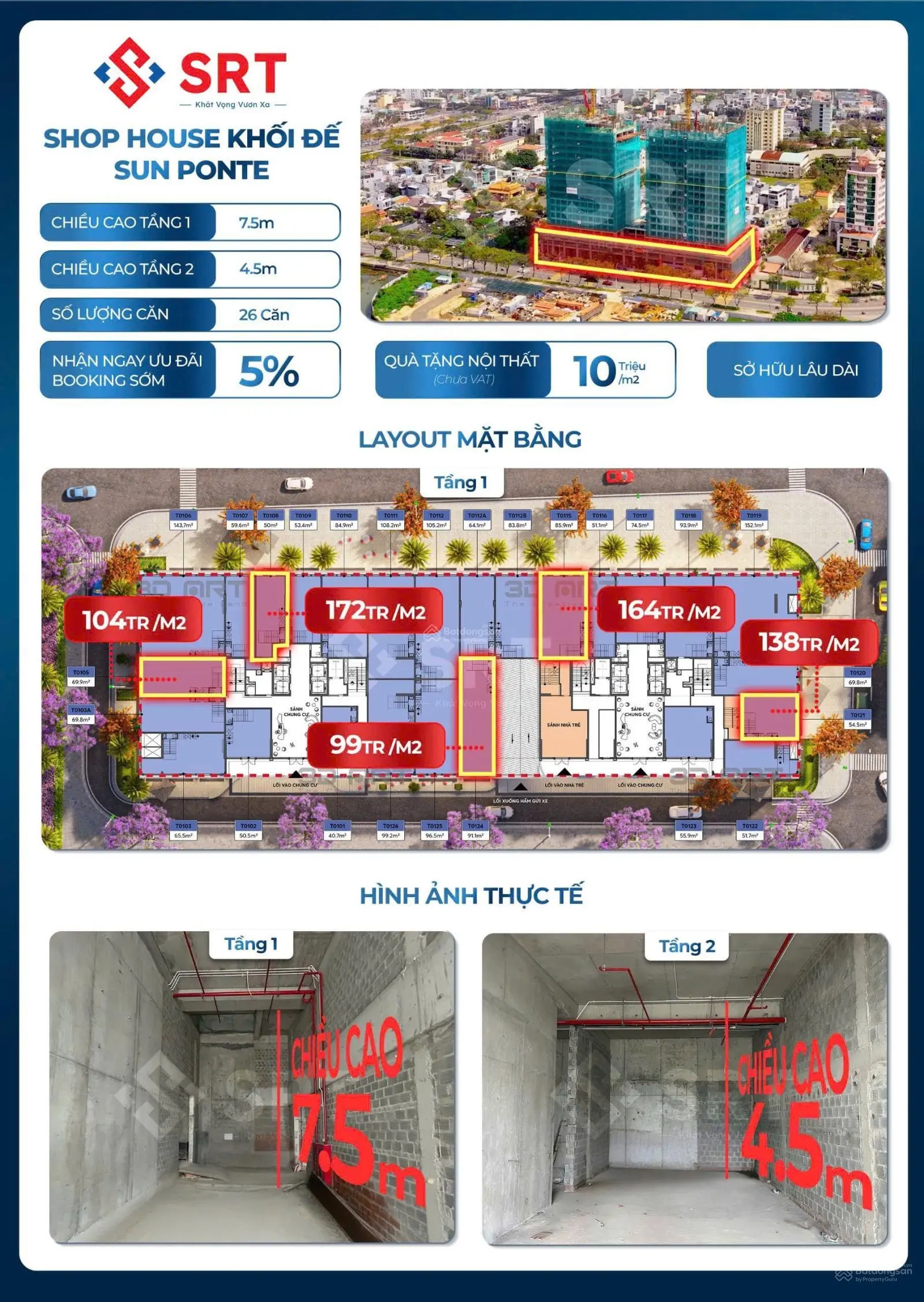 Sun group chính thức ra mắt shophouse khối đế Sun Ponte rực rỡ đón sóng đầu tư