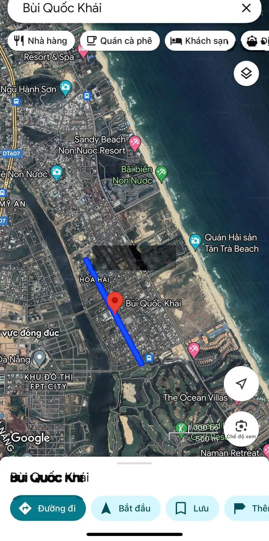 Bán nhà 2 tầng MT đường 10m5 Bùi Quốc Khái, khu biển Tân Trà, Ngũ Hành Sơn - Giá rẻ 4,6 tỷ/100m2