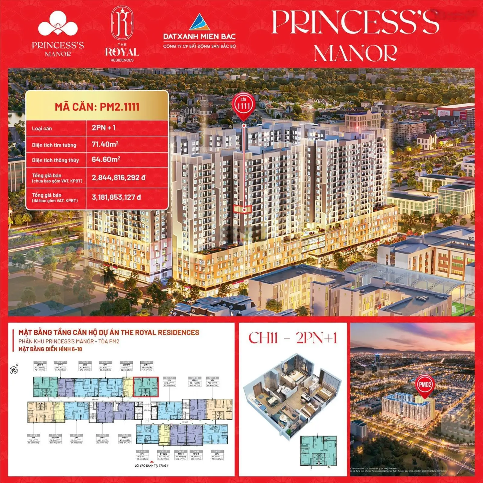 Căn góc 2 phòng ngủ, view Sông Mã chung cư cao cấp Vinhomes Thanh Hoá 0919 959 ***