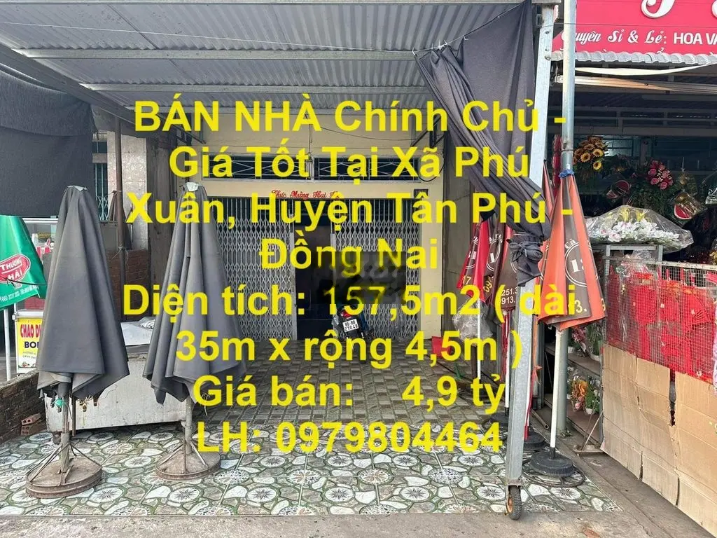 BÁN NHÀ Chính Chủ - Giá Tốt Tại Xã Phú Xuân, Huyện Tân Phú - Đồng Nai