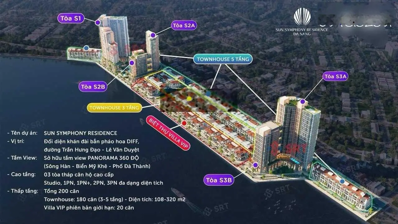 Mở bán căn hộ cao cấp tòa S3 dự án Sun Symphony Da Nang, chỉ từ 2.4 tỷ/căn (CK cao nhất 20%)