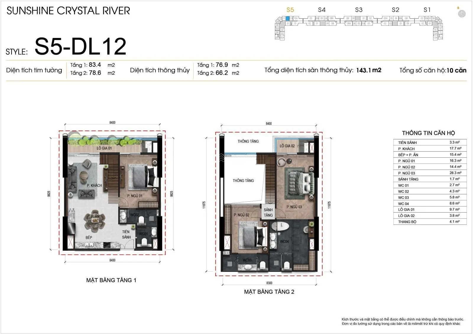 CH penthouse Crystal River Ciputra 3PN, 123m2 trần sàn cao 7m từ 10xtr/m2 ck 14% NH LS0% 24t