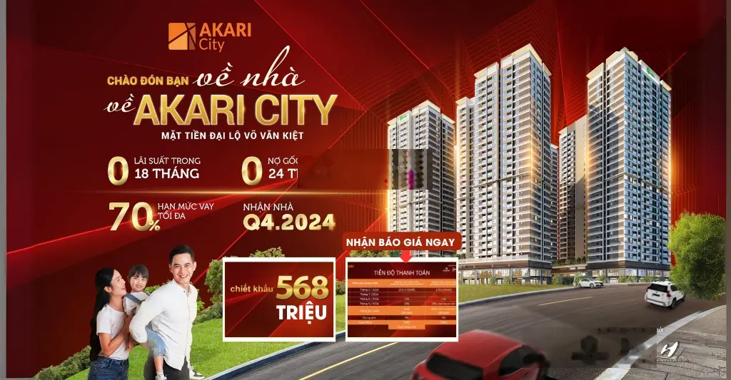 Khu căn hộ có sổ hồng, mở bán 2PN 2WC, mua trực tiếp sàn Chủ Đầu Tư, CK khủng đến 600triệu trong T6