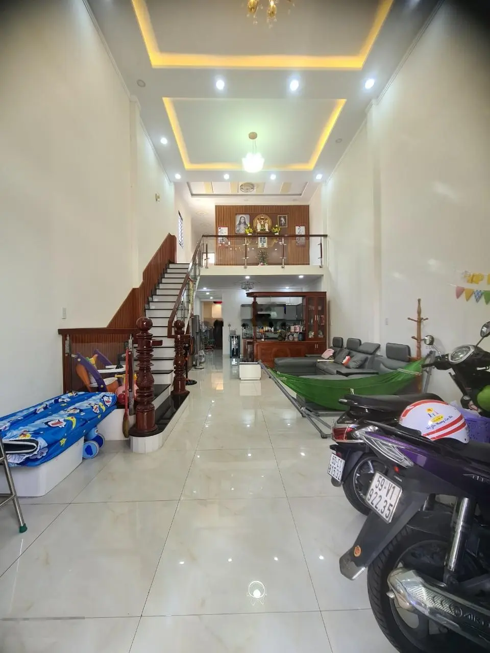 Nhà lầu SHR 5x23m. H. Đông. Sân xe hơi 7 chỗ, 3pn, 2wc ngay ủy ban phường Trảng Dài
