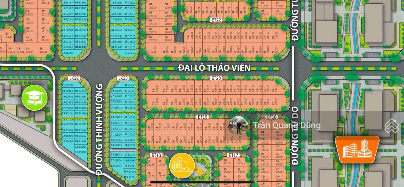 Bán Liền Kề mặt đường Thịnh Vượng, 135m2 mặt tiền rộng 7,5m nhà 5 tầng, vị trí siêu đẹp.
