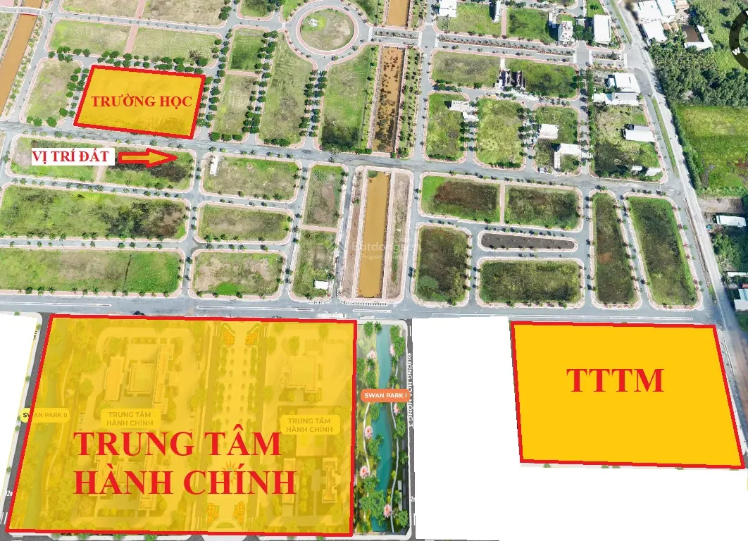 Nền 100m2 MT ĐS 1 lộ giới 20m, SHR tên cá nhân - công chứng sang tên trong ngày