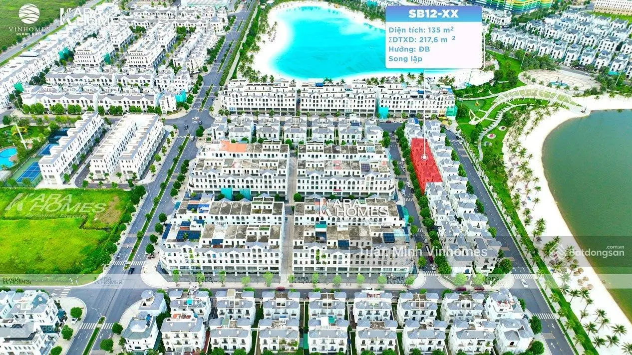 Top 1 giá 23tỷ sở hữu ngay bt song lập sao biển gần hồ lớn DT 135m2 Vinhomes Ocean Park Gia Lâm