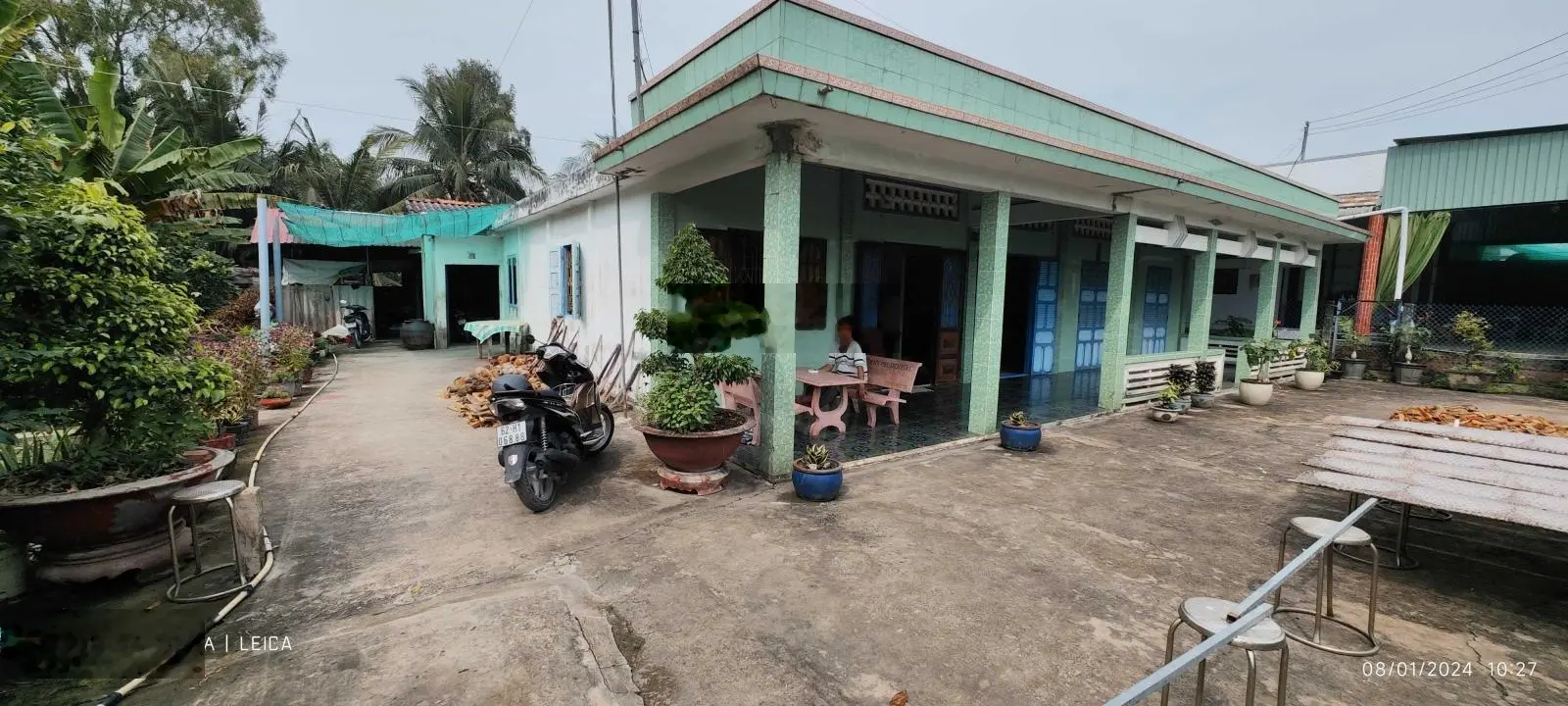 Bán lô đất thổ vườn có nhà mặt tiền Đê Bao, giá 3,3 tỷ