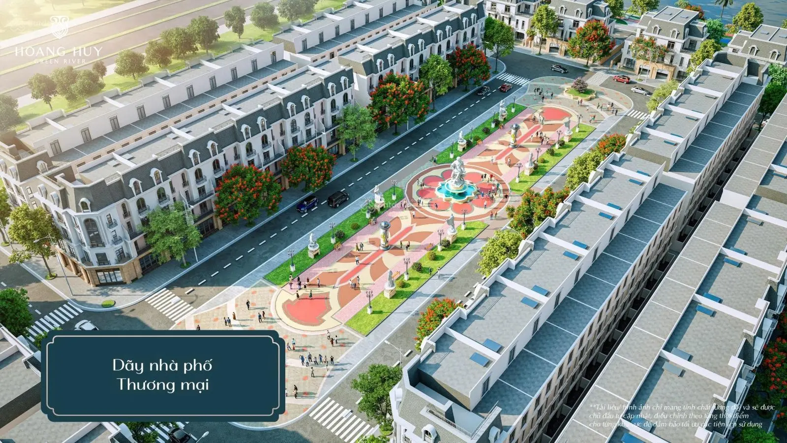 Trả trước 2 tỷ sở hữu Hoàng Huy Green River- 77m2,84m2,90m2 xây 4 tầng chiết khấu khủng đườg 18m