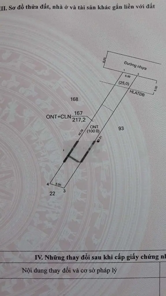 Cần bán lô đất tại Thanh Tuyền, Dầu Tiếng, Bình Dương giá 810 triệu, diện tích 217 m2