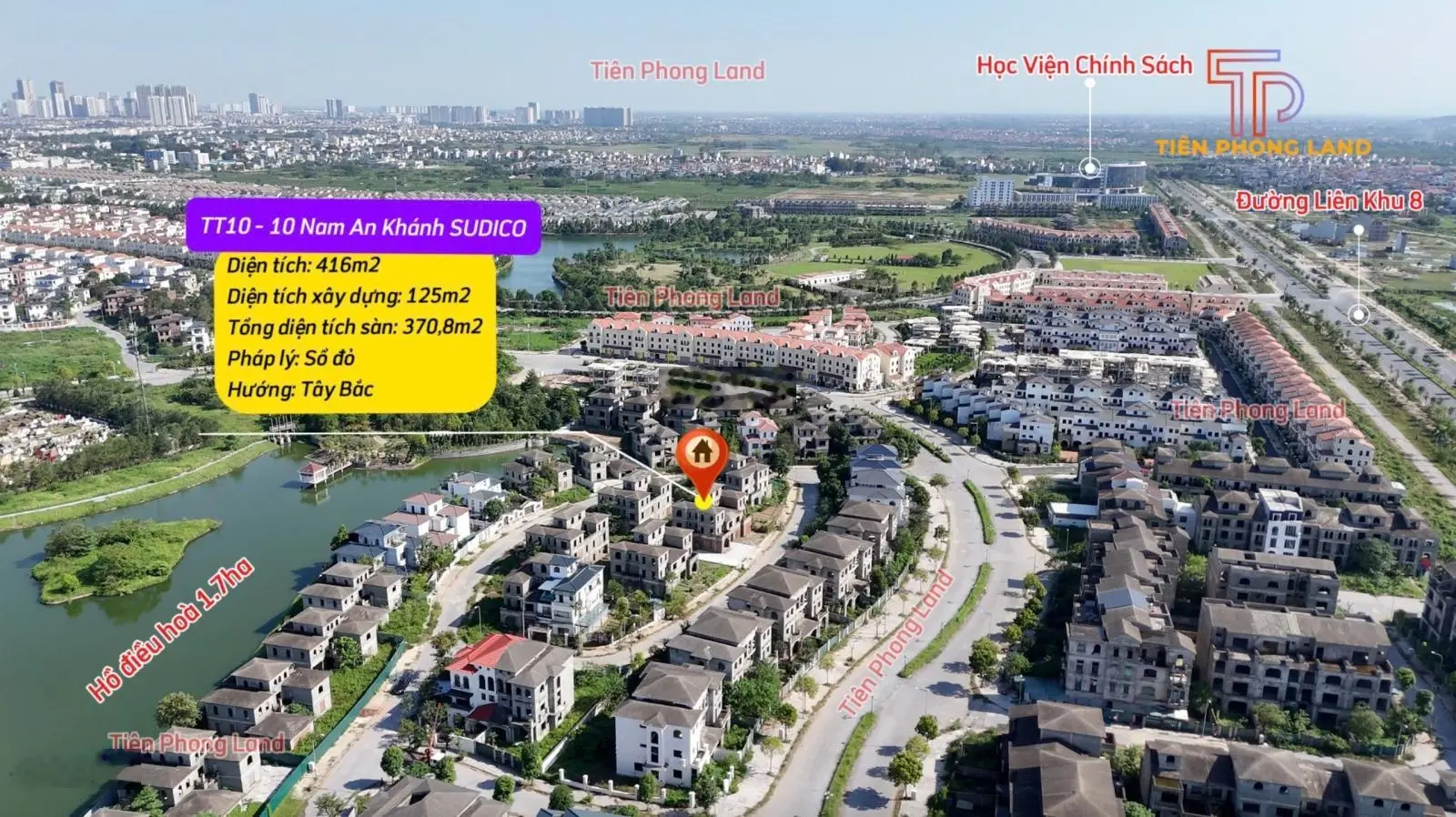 Gấp! bán nhà biệt thự 416m2 tại nam an khánh, giá nhỉnh 90 triệu/m2