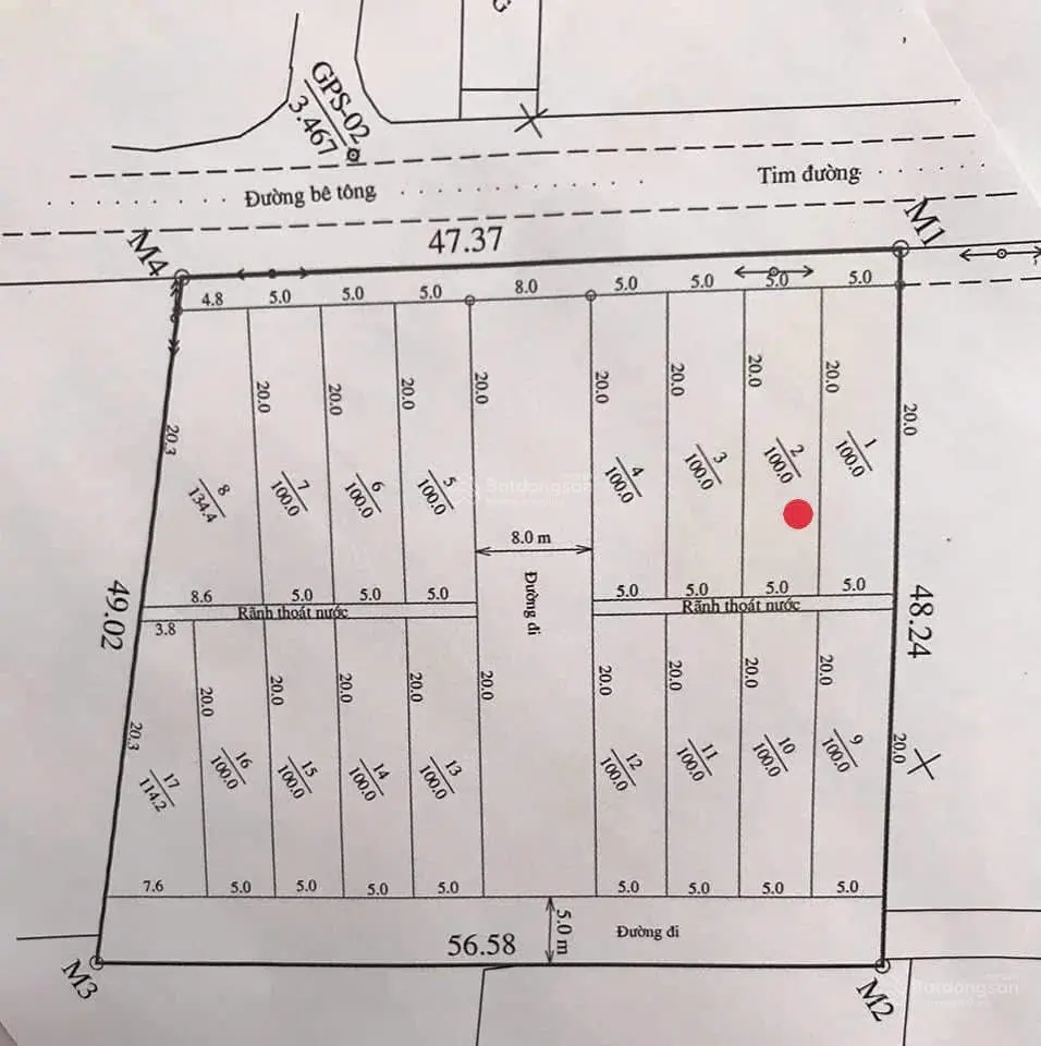 Bán đất tại xã An Tiến giá siêu hời chỉ 1,5 tỷ vnd 100m2 mặt tiền 5m