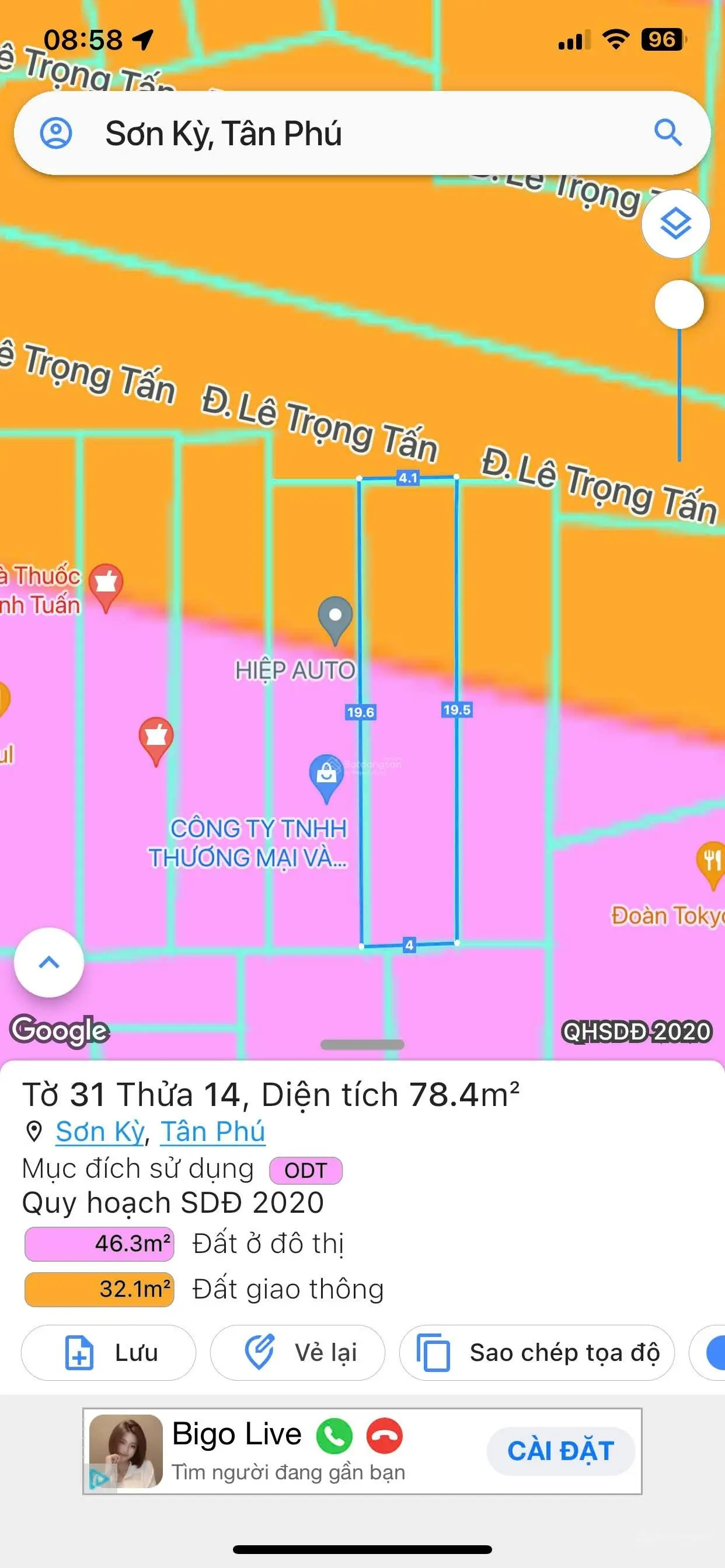 Bán nhà MT đường Lê Trọng Tấn nở hậu, Q. Tân Phú - DT: 8 X 25m; HĐT: 40tr/th, giá: 18 tỷ TL