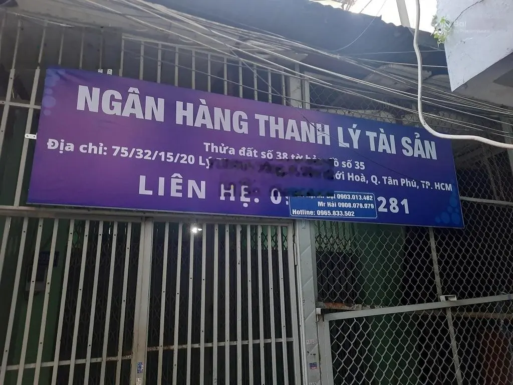 Bán nhà ở tại đường Lý Thánh Tông, Tân Thới Hòa, Tân Phú