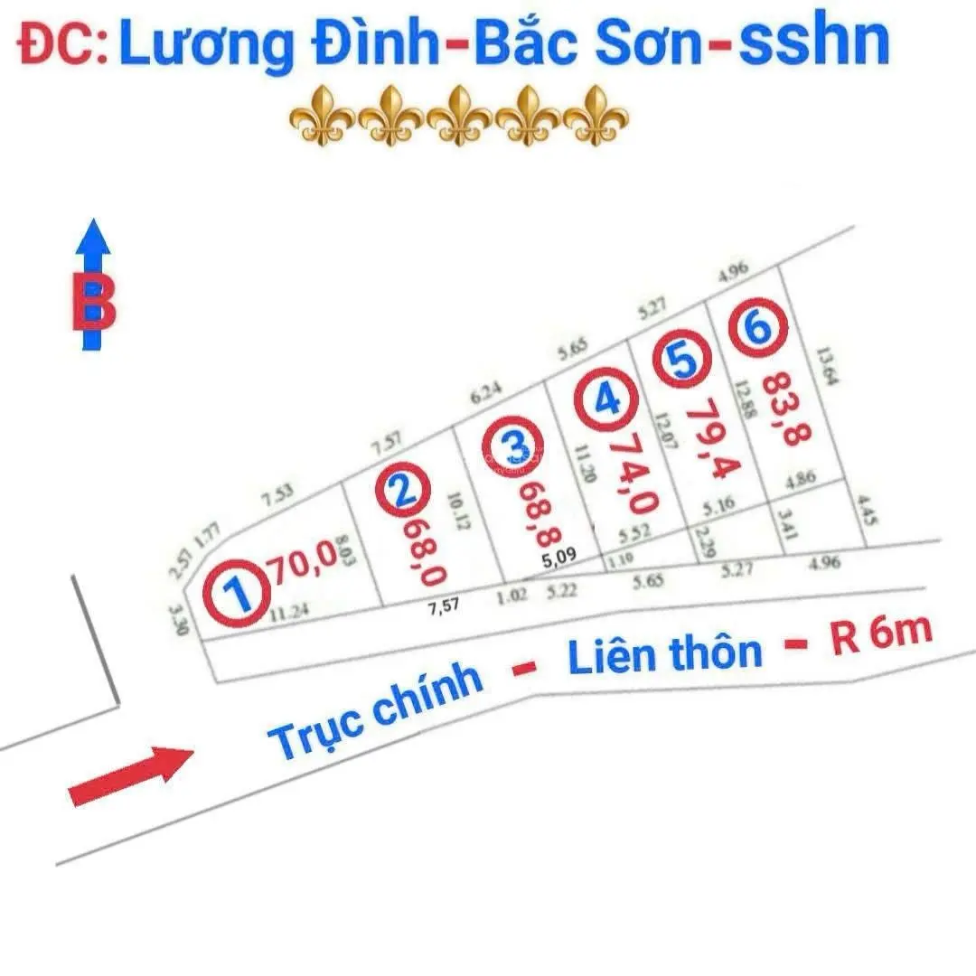 74m2 Bắc Sơn, Sóc Sơn, Hà Nội trục chính thôn kinh doanh nhỏ 760 triệu.