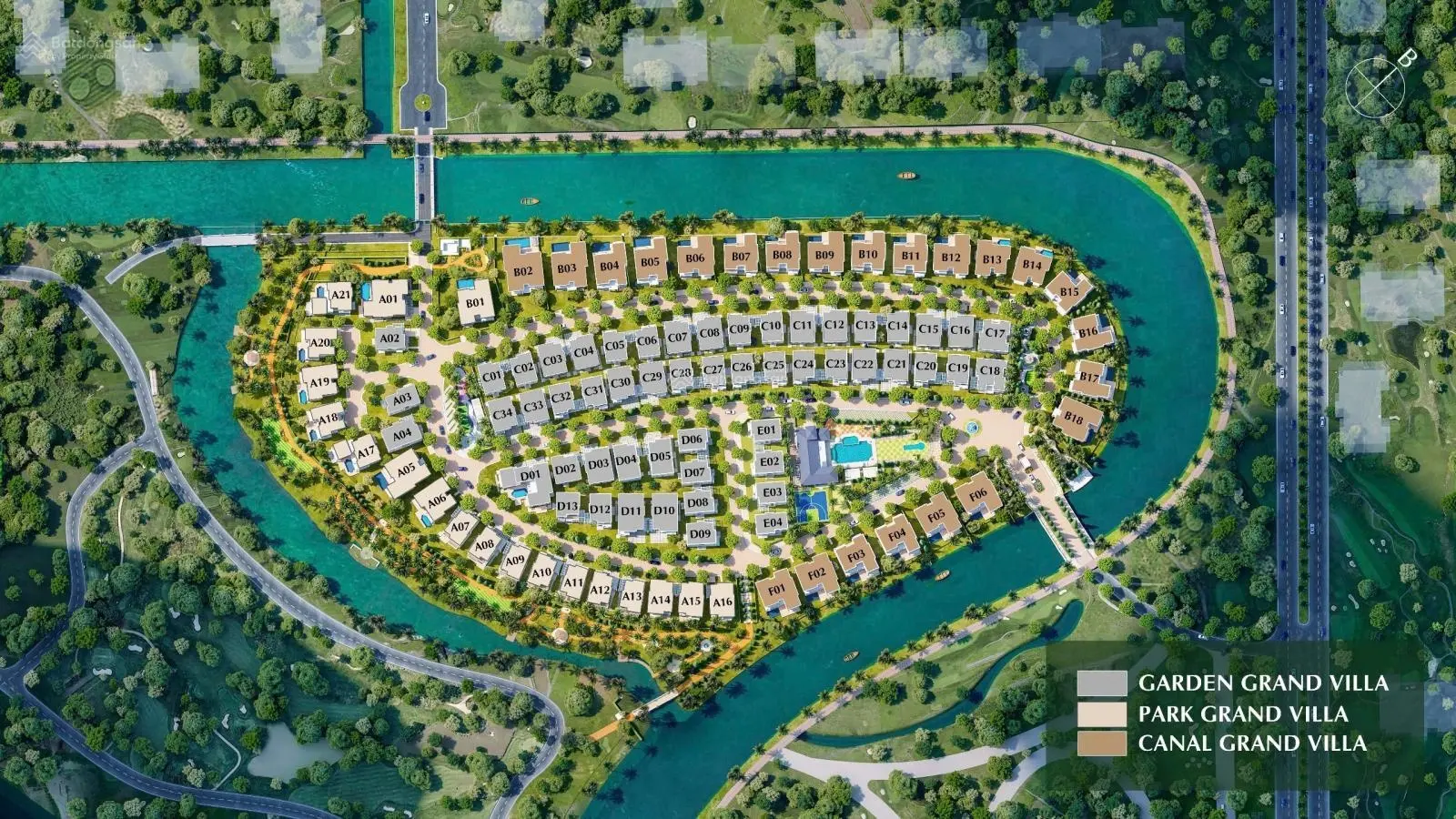 Dinh thự Park Village Hoạ Phẩm Châu Âu Tặng Ngay Mercedes chiết khấu 2,3 Tỷ, TT nhẹ nhàng 2 năm