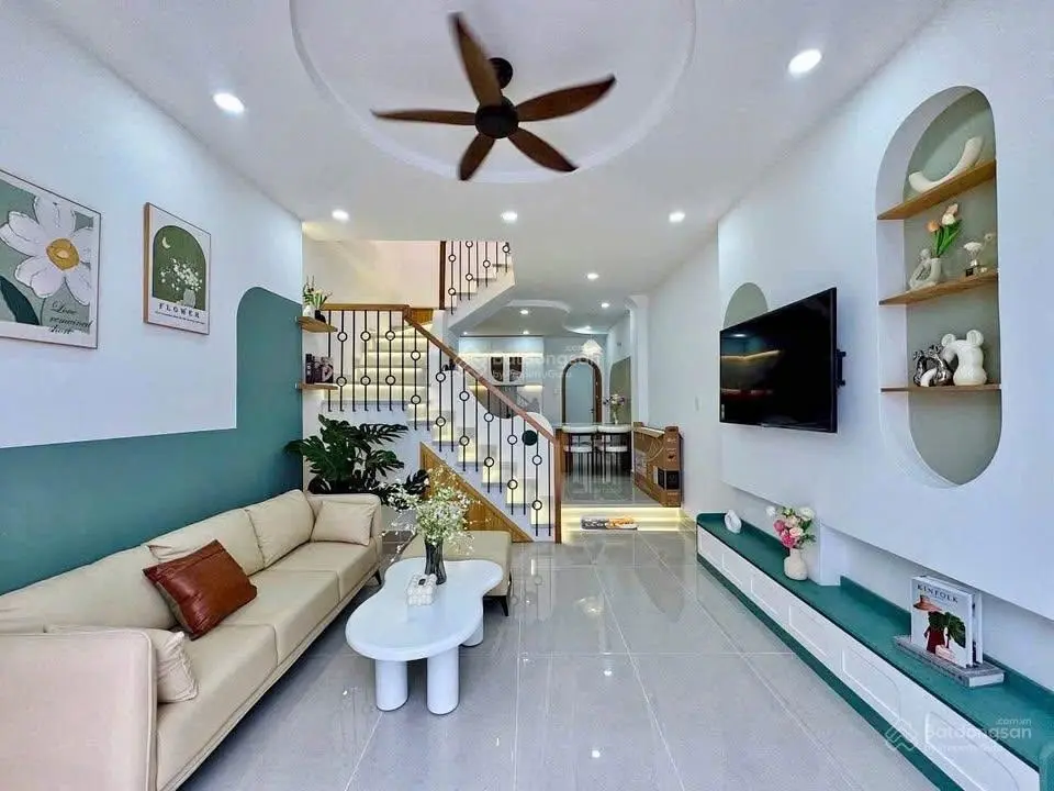 Nhà Đẹp, Xây Mới 1/ Bình Thành, Quận Bình Tân, SHR Hỗ Trợ Vay Bank 80%, (3Tấm + 4PN), DT: 4X15M