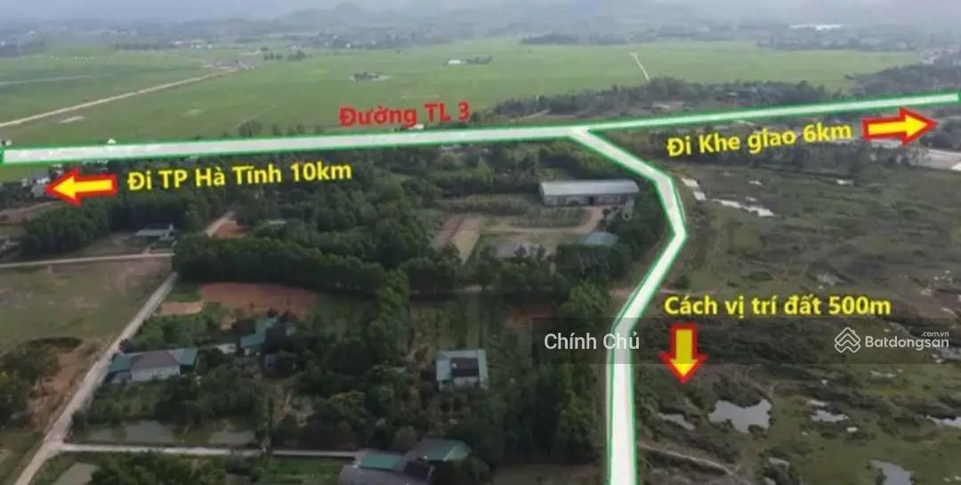 Bán 984m2 đất giá tốt nhất khu vực Thạch Hà - Hà Tĩnh