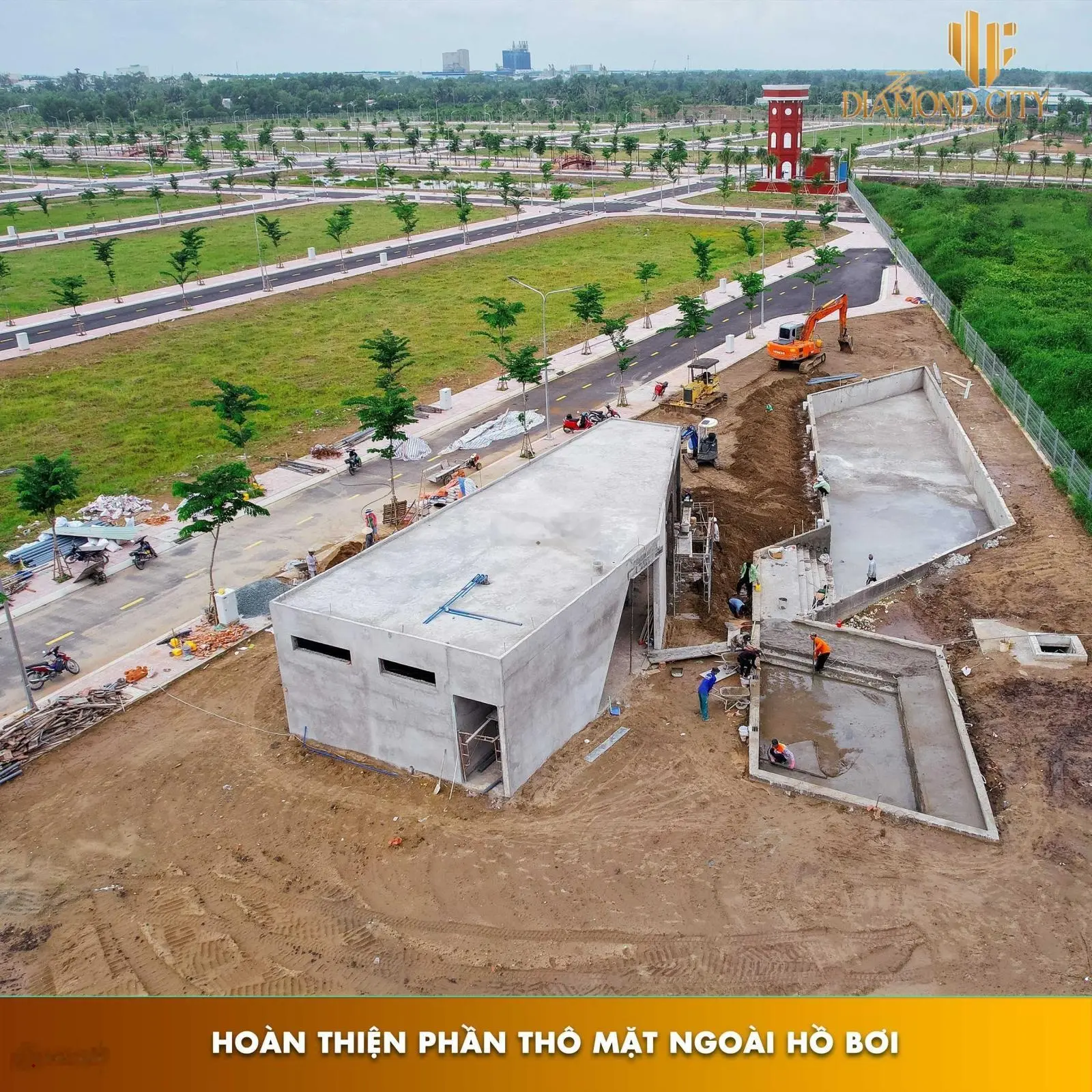 Bán đất Đức Hòa, Long An, dự án Diamond City KDC Quốc Linh, mặt tiền Vành Đai 4, sổ hồng riêng