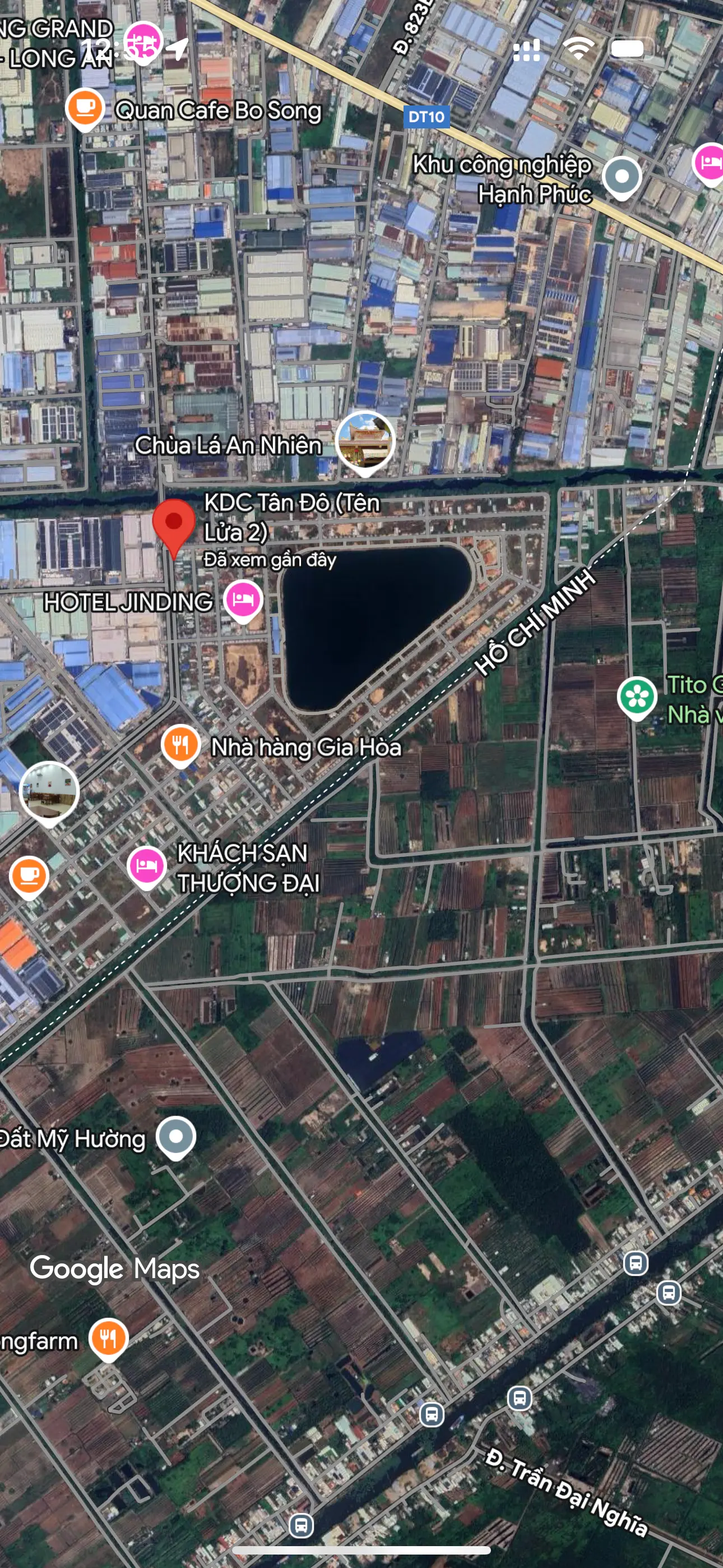Bán gấp nên 6x17,5m view hồ kdc Tân Đô giá chủ bán 2tỷ4 sổ hồng riêng