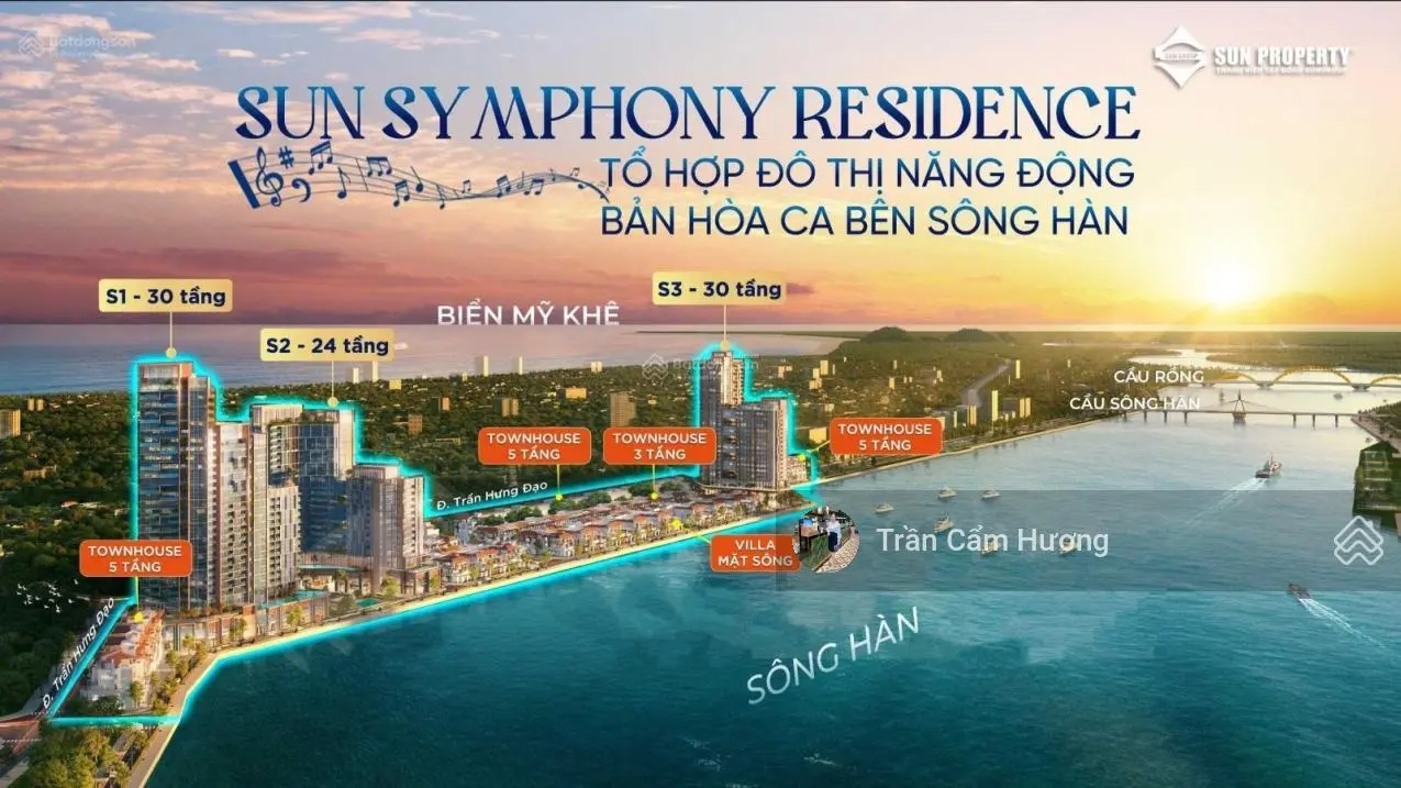 Căn hộ Sun Symphony Đà Nẵng, tổ hợp căn hộ hạng sang view sông Hàn, pháo hoa, chiết khấu BK đến 3%