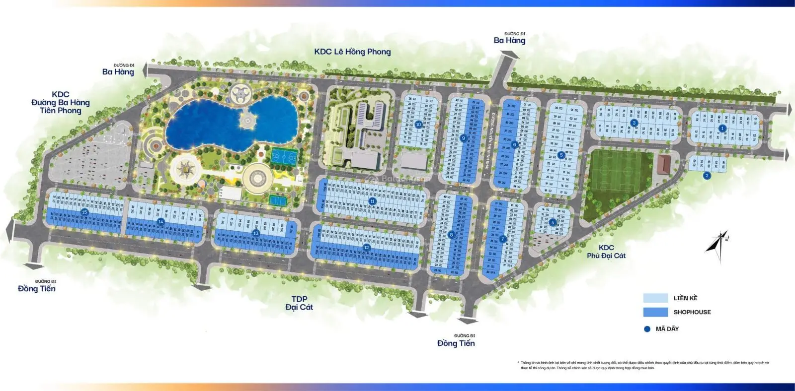 Bảng giá dự án đất nền nhà phố khu đô thị tấn đức central park - chiết khấu 12% vay ngân hàng 0%
