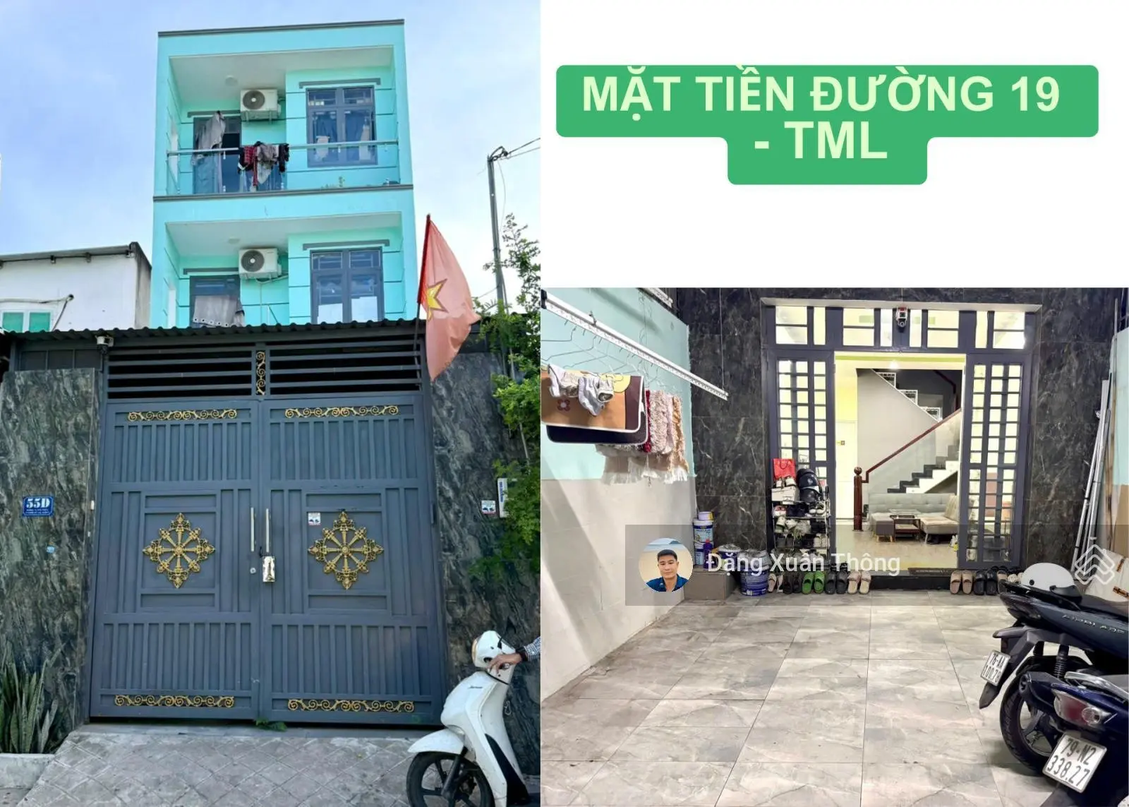 Nhà mặt tiền đường 19, Thạnh Mỹ Lợi, Quận 2, 1 trệt 2 lầu, DT đất 75m2 đường ô tô lớn giá 8,8 tỷ TL